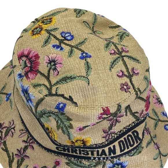 Dior D-bobby Bucket Hat Bob Hat Flower Beige Multicolor main image 7